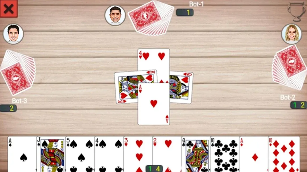 Callbreak Prince: Card Game MOD — Безлимитные монеты и подсказки на Андроид — скриншот 2