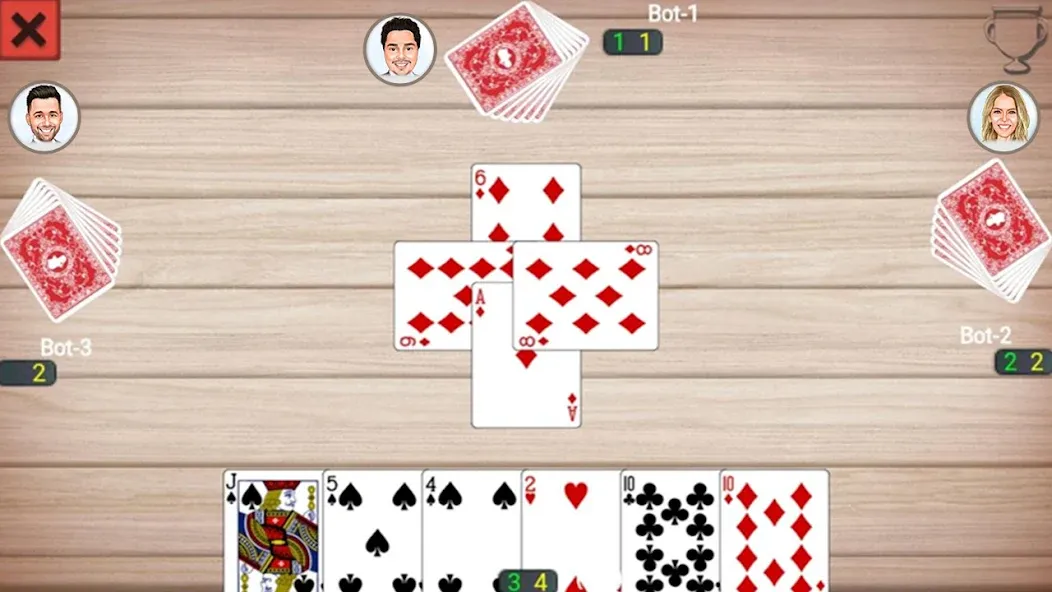 Callbreak Prince: Card Game MOD — Безлимитные монеты и подсказки на Андроид — скриншот 4
