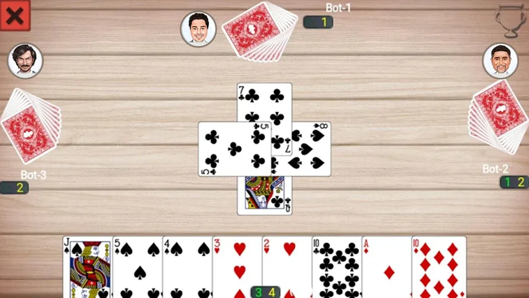 Callbreak Prince: Card Game MOD — Безлимитные монеты и подсказки на Андроид — скриншот 5