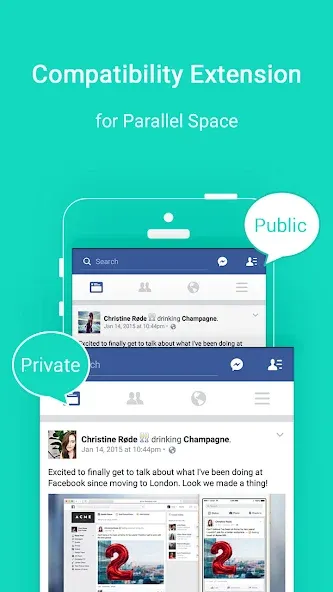 Скачать Parallel Space - 32bit Support на Android — Улучшенная поддержка 32-битных приложений — скриншот 1