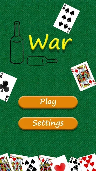 Скачать War - card game — Последняя версия (Безлимитные монеты и быстрые победы) — скриншот 1