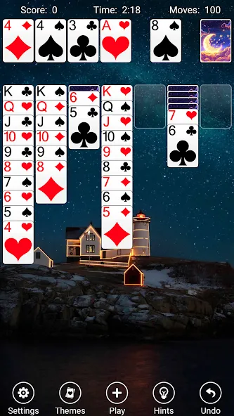 Скачать Solitaire — Последняя версия (Без рекламы и все карты открыты) — скриншот 2