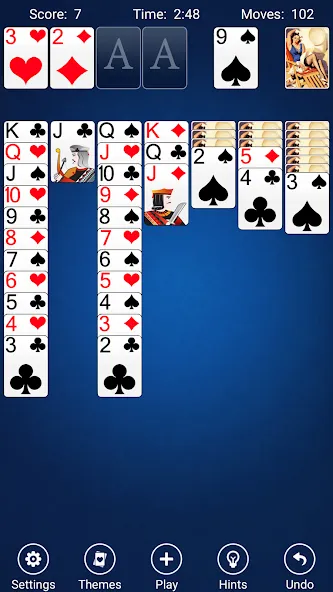 Скачать Solitaire — Последняя версия (Без рекламы и все карты открыты) — скриншот 3