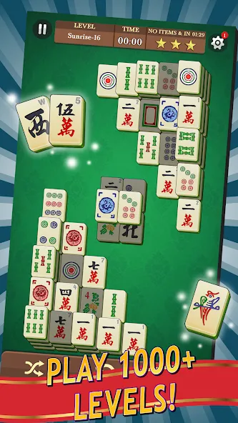 Скачать взломанную Mahjong — Без рекламы и все уровни открыты — скриншот 1