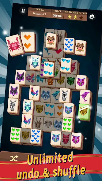 Скачать взломанную Mahjong — Без рекламы и все уровни открыты — скриншот 2