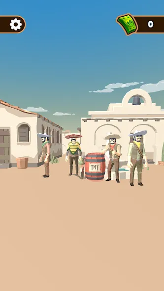 Взлом Western Cowboy: Shooting Game — Безлимитные деньги и патроны — скриншот 2