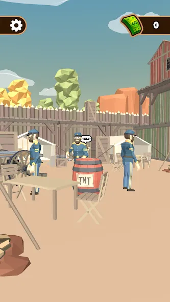 Взлом Western Cowboy: Shooting Game — Безлимитные деньги и патроны — скриншот 3