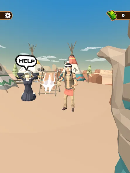 Взлом Western Cowboy: Shooting Game — Безлимитные деньги и патроны — скриншот 5