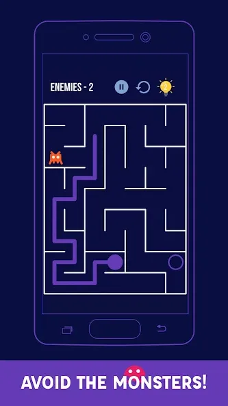 Mazes & More MOD APK на Android — Бесконечные лабиринты и подсказки — скриншот 3