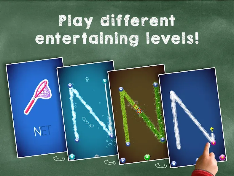 Скачать взлом Kids Learn : ABC Alphabet Game на Андроид — Все буквы и задания открыты — скриншот 2