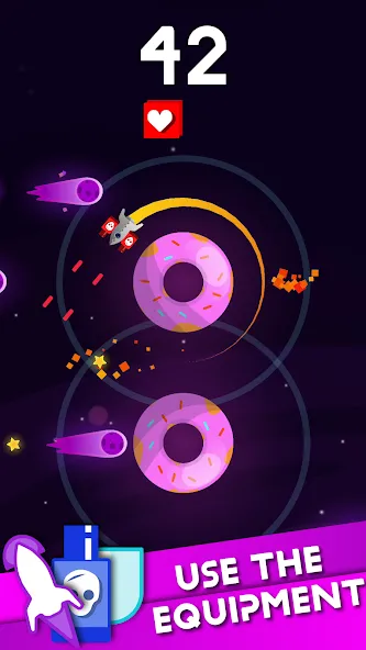 Скачать Rocket Spin: Space Survival на Андроид — Безлимитные ресурсы и мощное оружие — скриншот 3