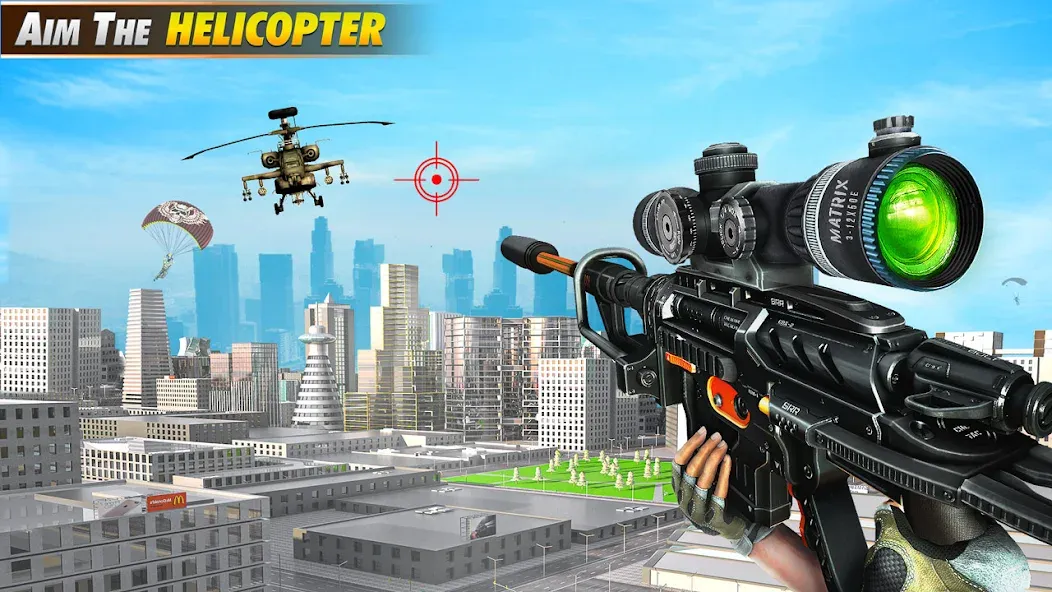 Скачать Sniper Shooter Mission Games на Android — Безлимитные патроны и оружие — скриншот 1