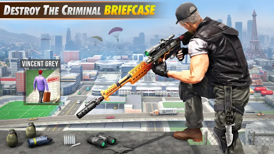 Скачать Sniper Shooter Mission Games на Android — Безлимитные патроны и оружие — скриншот 3