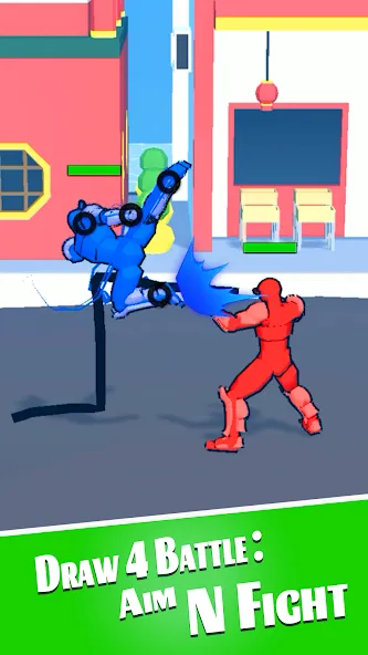 Draw 4 Battle: Aim N Fight Mod APK Безлимитные деньги и патроны — Скачать на Андроид — скриншот 2