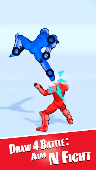Draw 4 Battle: Aim N Fight Mod APK Безлимитные деньги и патроны — Скачать на Андроид — скриншот 3