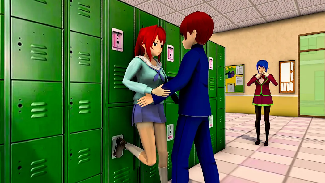 Взломанная Anime High School Girl Life 24 на Андроид — Безлимитные деньги и энергия — скриншот 4
