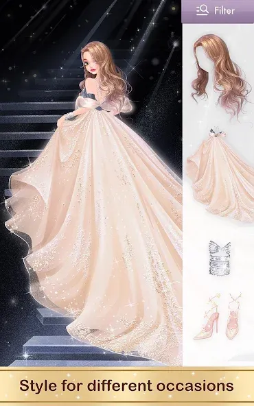 Fashion Fantasy: Glam Stylist на Андроид — Мод Безлимитные деньги и наряды — скриншот 4 Fashion Fantasy: Glam Stylist на Андроид — Мод Безлимитные деньги и наряды — скриншот 4