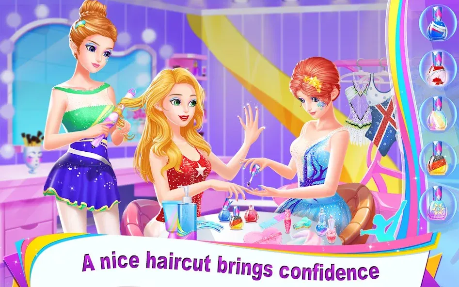 Gymnastics Queen — Взломанная версия (Безлимитные монеты и все костюмы) — скриншот 3