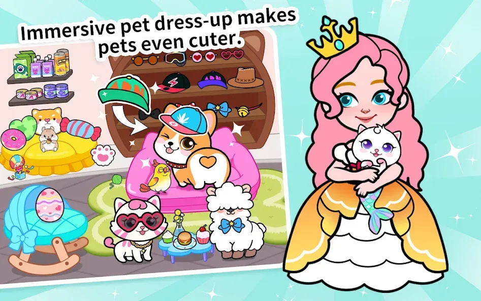 Скачать Paper Princess's Dream Castle на телефон — Безлимитные монеты и все наряды — скриншот 3