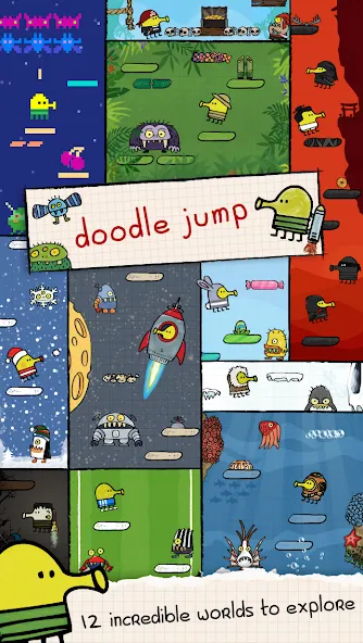 Doodle Jump Mod APK Безлимитные жизни и ускоренный прыжок — Скачать на Андроид — скриншот 2