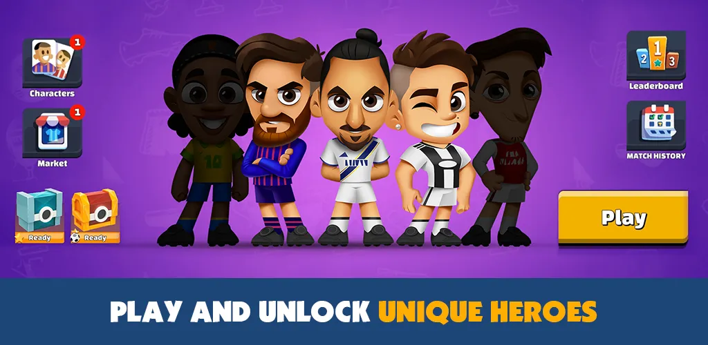 Скачать взлом Super Soccer 3v3 (Online] на Андроид — Безлимитные монеты и онлайн-матчи — скриншот 3