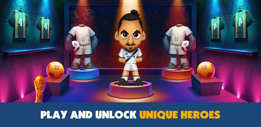 Скачать взлом Super Soccer 3v3 (Online] на Андроид — Безлимитные монеты и онлайн-матчи — скриншот 4