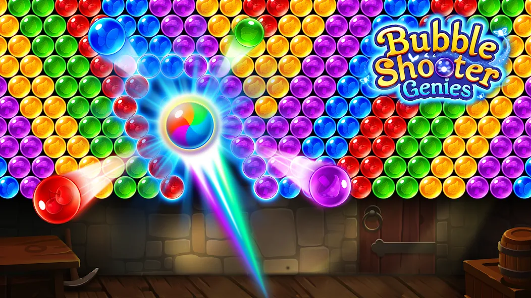 Скачать Bubble Shooter Genies на телефон — Безлимитные монеты и жизни — скриншот 3