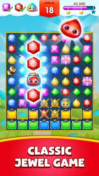 Jewels Legend - Match 3 Puzzle — Мод: Без рекламы и бесконечные жизни — скриншот 1 Jewels Legend - Match 3 Puzzle — Мод: Без рекламы и бесконечные жизни — скриншот 1