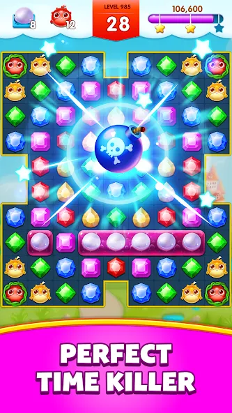 Jewels Legend - Match 3 Puzzle — Мод: Без рекламы и бесконечные жизни — скриншот 4 Jewels Legend - Match 3 Puzzle — Мод: Без рекламы и бесконечные жизни — скриншот 4