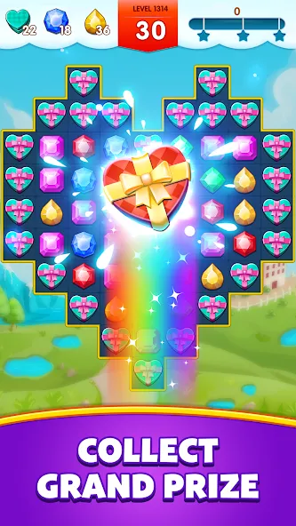 Jewels Legend - Match 3 Puzzle — Мод: Без рекламы и бесконечные жизни — скриншот 5 Jewels Legend - Match 3 Puzzle — Мод: Без рекламы и бесконечные жизни — скриншот 5