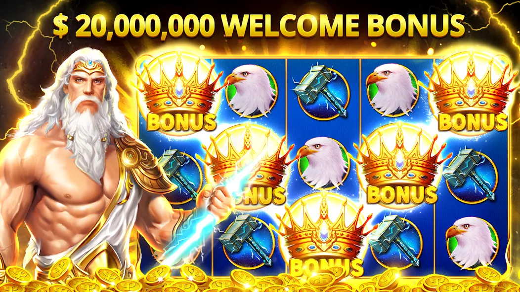 Скачать Slots Myth - Slot Machines на Андроид — Безлимитные монеты и бонусы — скриншот 1