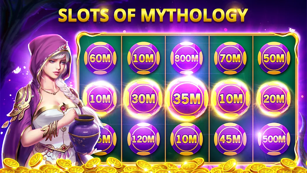 Скачать Slots Myth - Slot Machines на Андроид — Безлимитные монеты и бонусы — скриншот 2