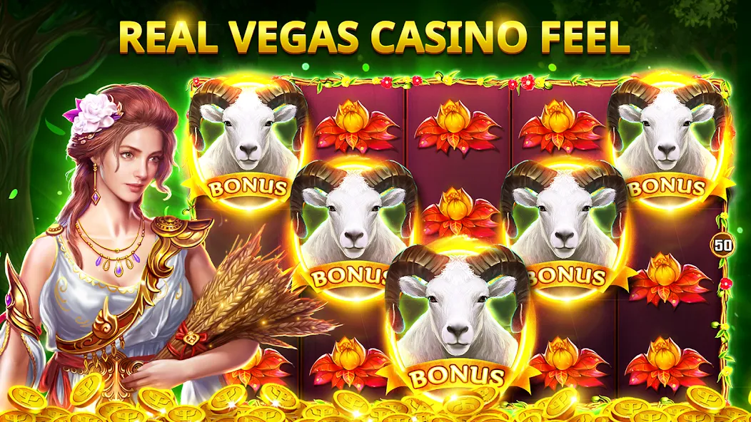 Скачать Slots Myth - Slot Machines на Андроид — Безлимитные монеты и бонусы — скриншот 4