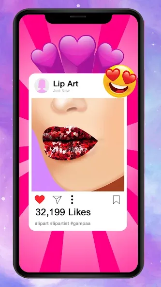 Скачать взломанную Lip Art Makeup Beauty Game — Безлимитные деньги и все скины — скриншот 2 Скачать взломанную Lip Art Makeup Beauty Game — Безлимитные деньги и все скины — скриншот 2