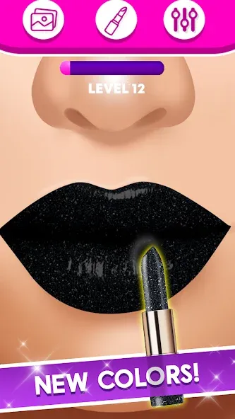 Скачать взломанную Lip Art Makeup Beauty Game — Безлимитные деньги и все скины — скриншот 3 Скачать взломанную Lip Art Makeup Beauty Game — Безлимитные деньги и все скины — скриншот 3