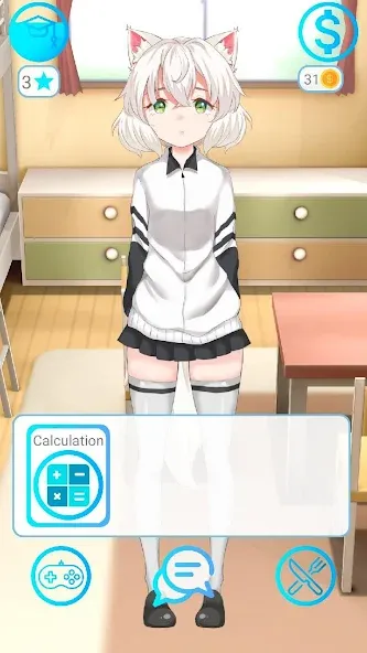 My anime girl 2 — Безлимитные деньги и все наряды — скриншот 1