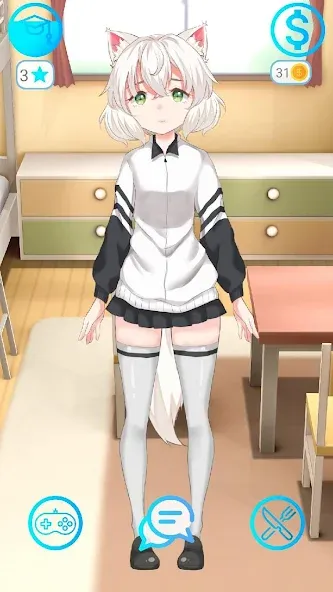 My anime girl 2 — Безлимитные деньги и все наряды — скриншот 5