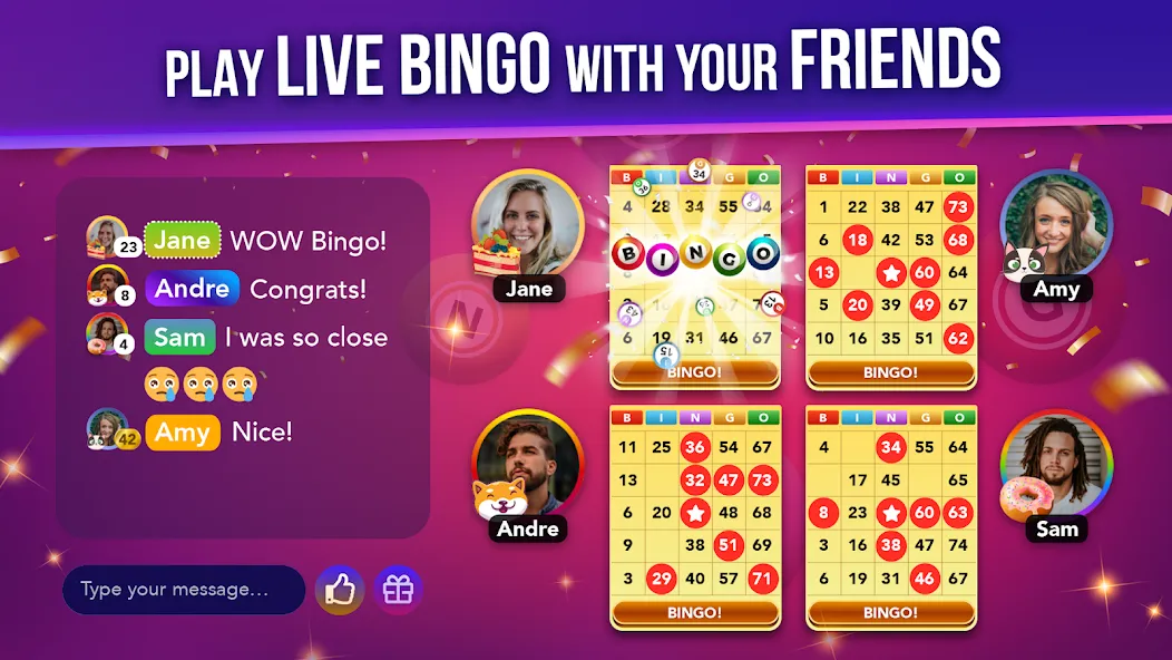 Live Play Bingo: Real Hosts на Андроид — Безлимитные фишки и бонусы — скриншот 5
