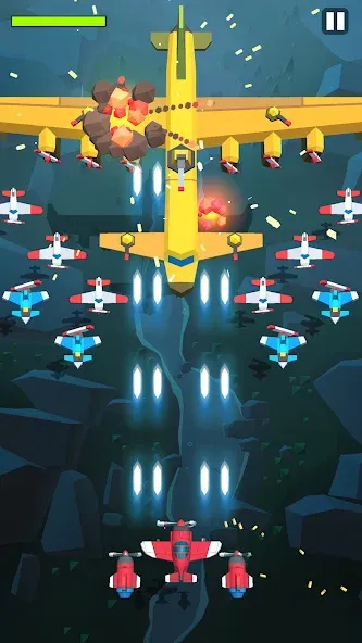 Burning Sky: Aircraft Combat на Андроид — Безлимитные ресурсы и мощное оружие — скриншот 5
