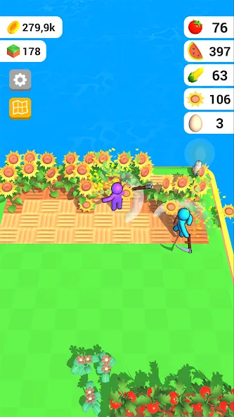 Скачать Farm Land - Farming life game MOD APK — Безлимитные монеты и ресурсы — скриншот 3