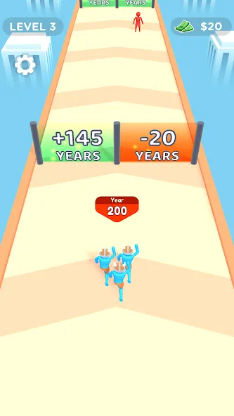Crowd Evolution! MOD APK на Android — Безлимитные деньги и усиленная толпа — скриншот 1 Crowd Evolution! MOD APK на Android — Безлимитные деньги и усиленная толпа — скриншот 1
