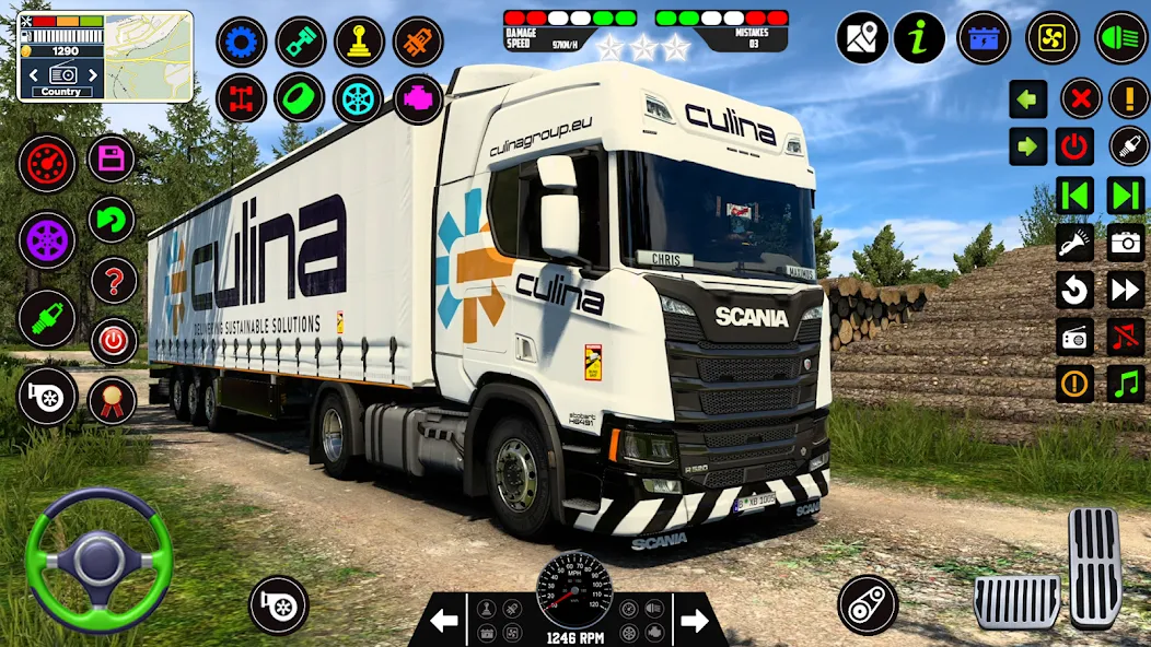 City Truck Simulator 2023 MOD — Безлимитные деньги и топливо на Андроид — скриншот 1