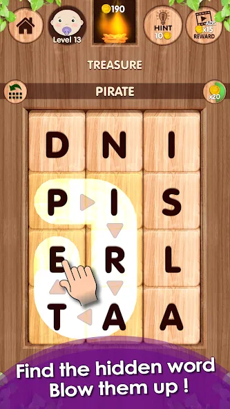 Скачать Falling Word Games - Addictive на Android — Открыты все уровни и подсказки — скриншот 1