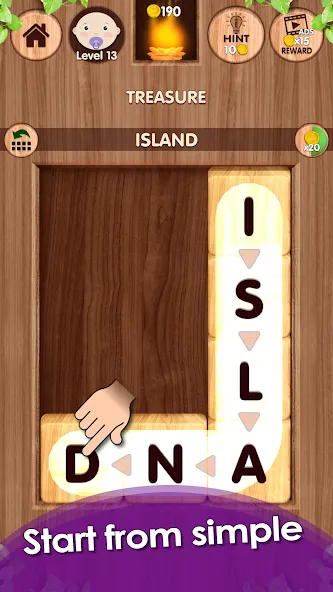 Скачать Falling Word Games - Addictive на Android — Открыты все уровни и подсказки — скриншот 3