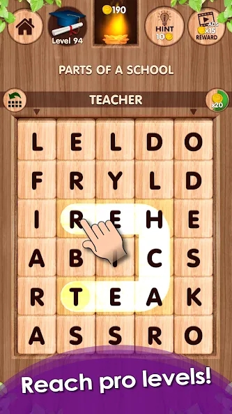 Скачать Falling Word Games - Addictive на Android — Открыты все уровни и подсказки — скриншот 4