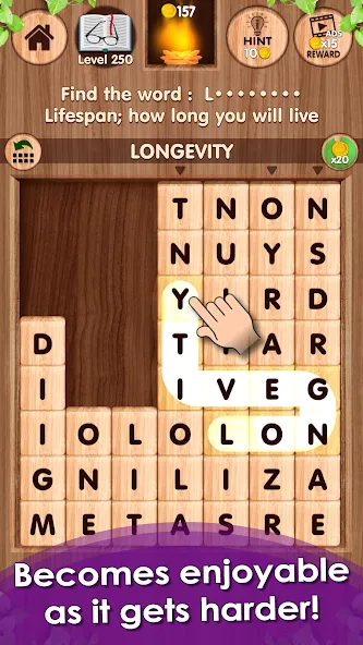 Скачать Falling Word Games - Addictive на Android — Открыты все уровни и подсказки — скриншот 5