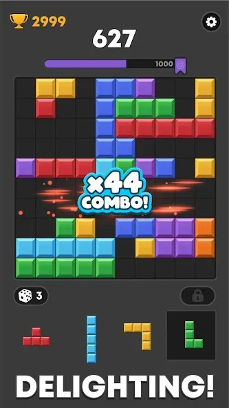 Скачать Block Mania - Block Puzzle (Мод: Безлимитные монеты и подсказки) на Андроид — скриншот 3