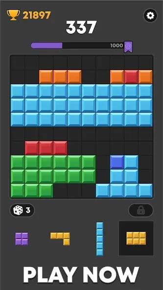 Скачать Block Mania - Block Puzzle (Мод: Безлимитные монеты и подсказки) на Андроид — скриншот 4