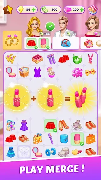 Скачать Love Paradise - Merge Makeover на Android — Безлимитные монеты и энергия — скриншот 5