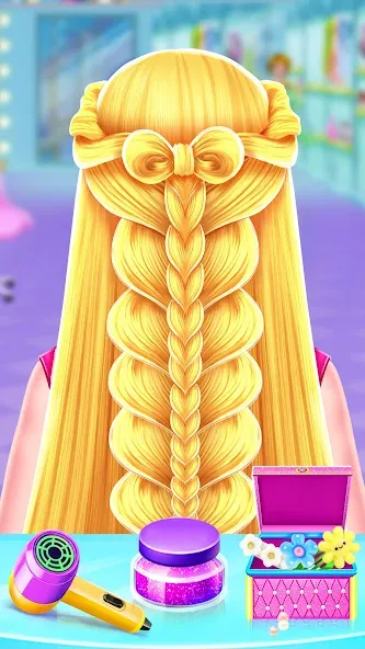 Скачать Braided Hair Salon Girls Games — Модификация Безлимитные деньги и всё открыто — скриншот 1